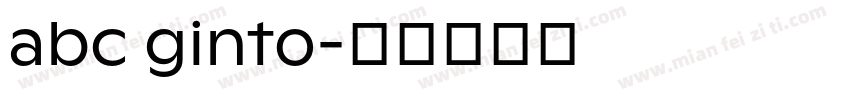 abc ginto字体转换